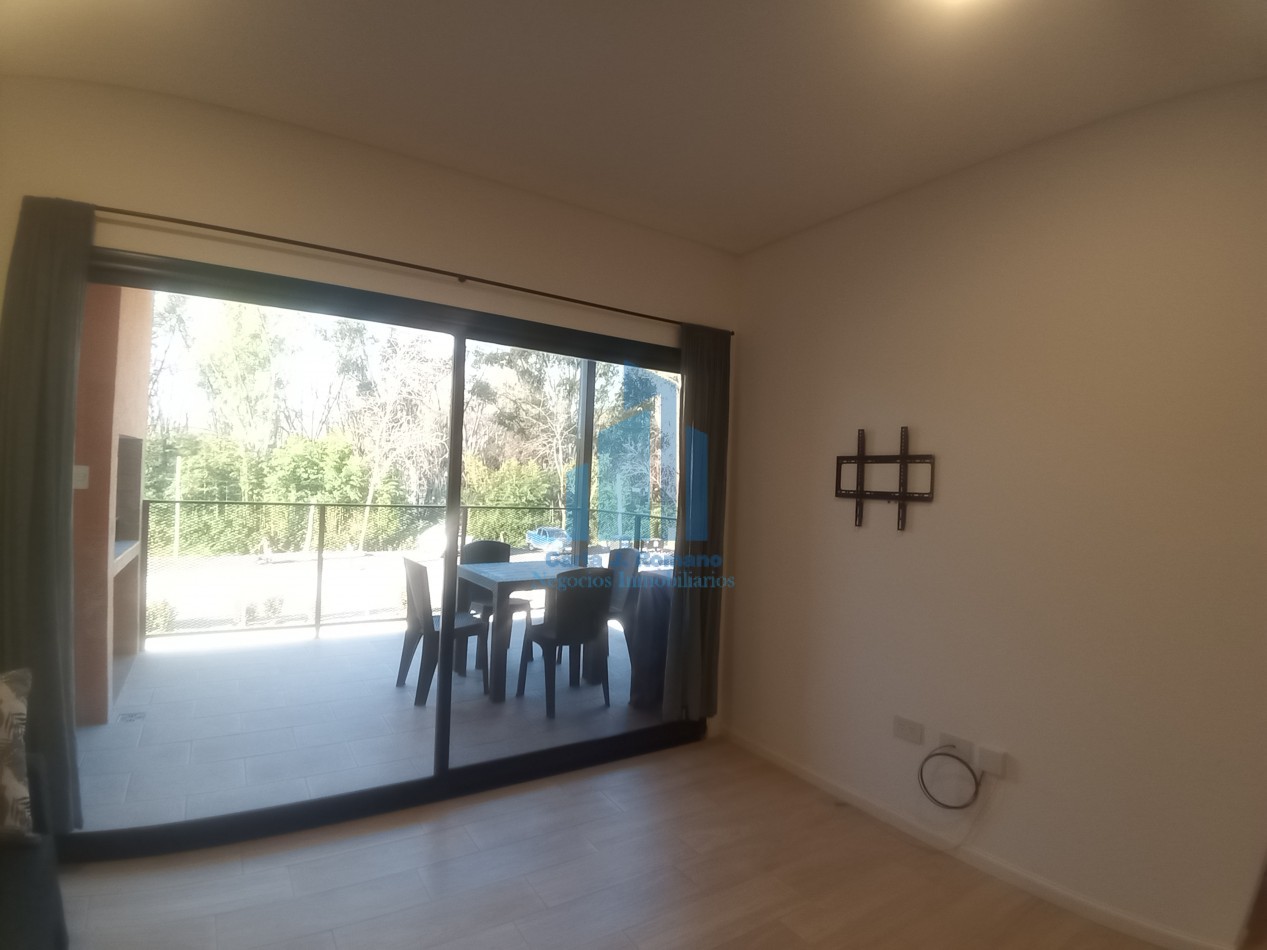 ALQUILER  DEPARTAMENTO 2 AMBIENTES CON COCHERA Y PISCINA EN PILAR